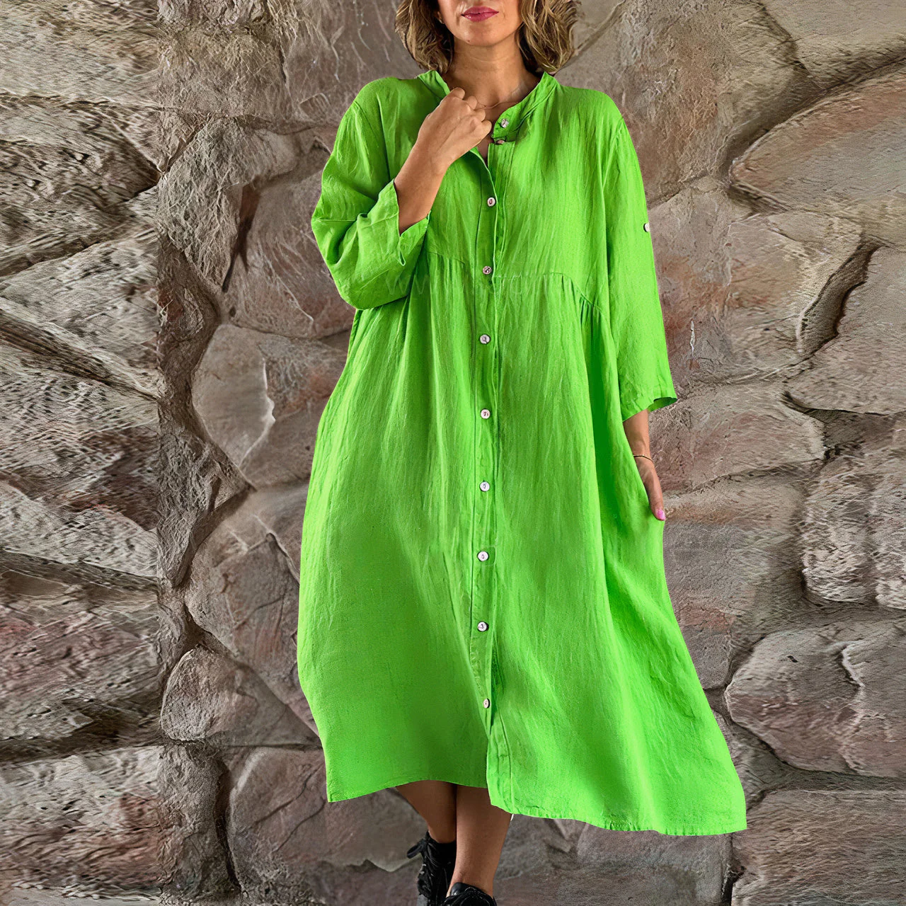 Luisa® | Cotton Linen Dress For Women - Image 2