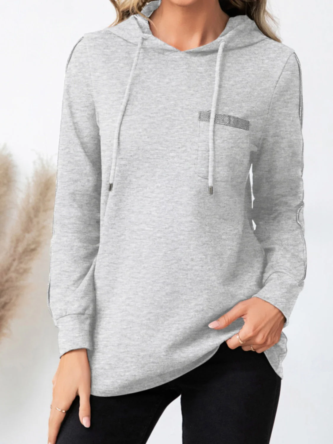 Luisa | Drawstring hoodie with long sleeves