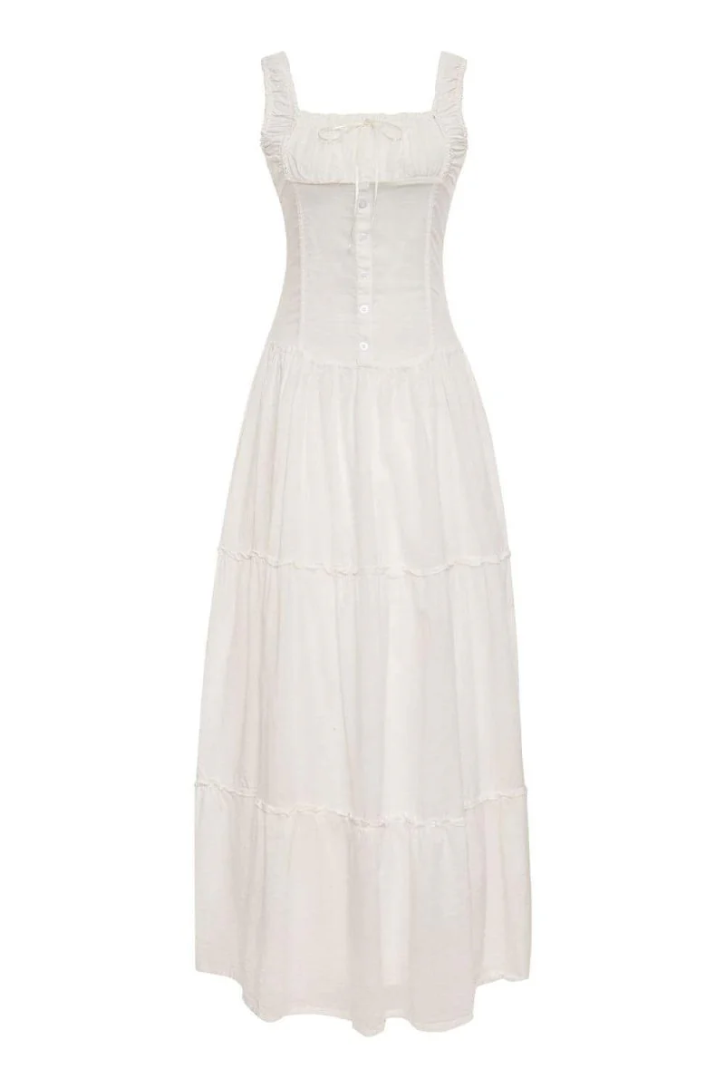Luisa® | Semi-Sheer Maxi Dress With Ruffles - Image 8