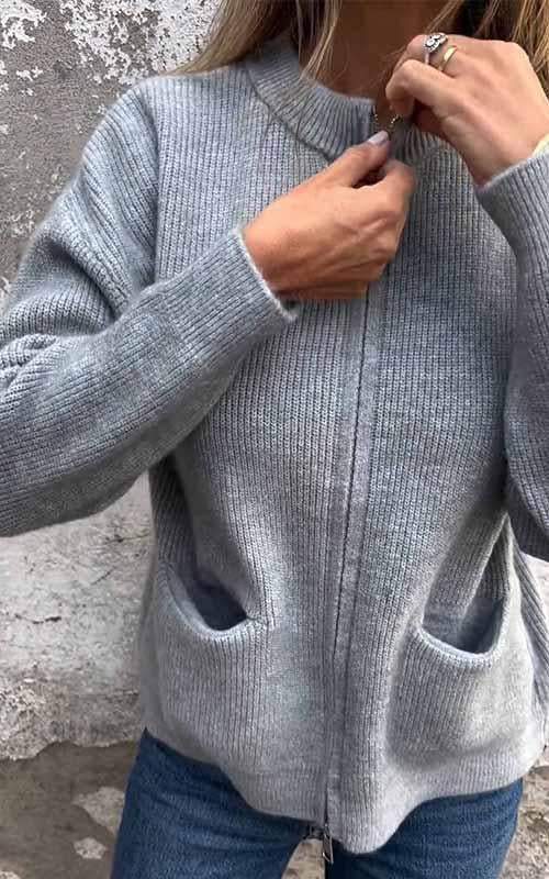 Luna | Elegant Knitted Jacket - Image 2