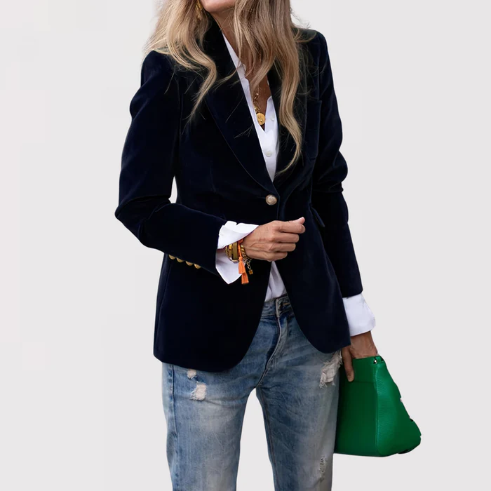 Luxury Velvet Jacket - Image 3