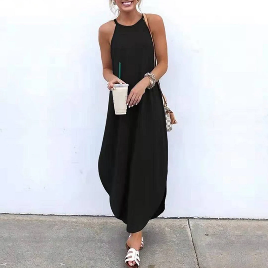 Luz® | Spaghetti Strap Dress With Side Slit - Image 2