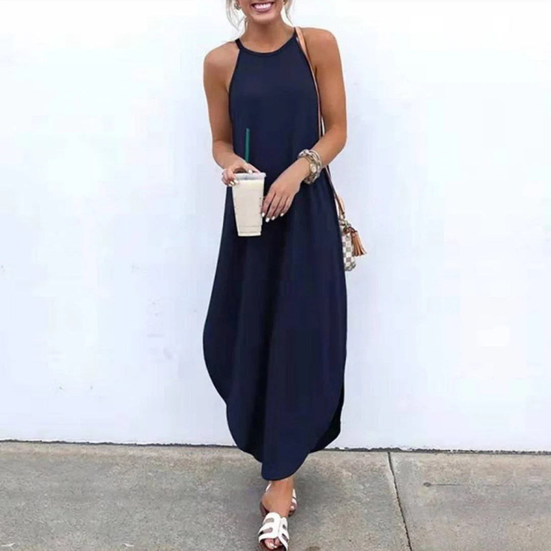 Luz® | Spaghetti Strap Dress With Side Slit - Image 3