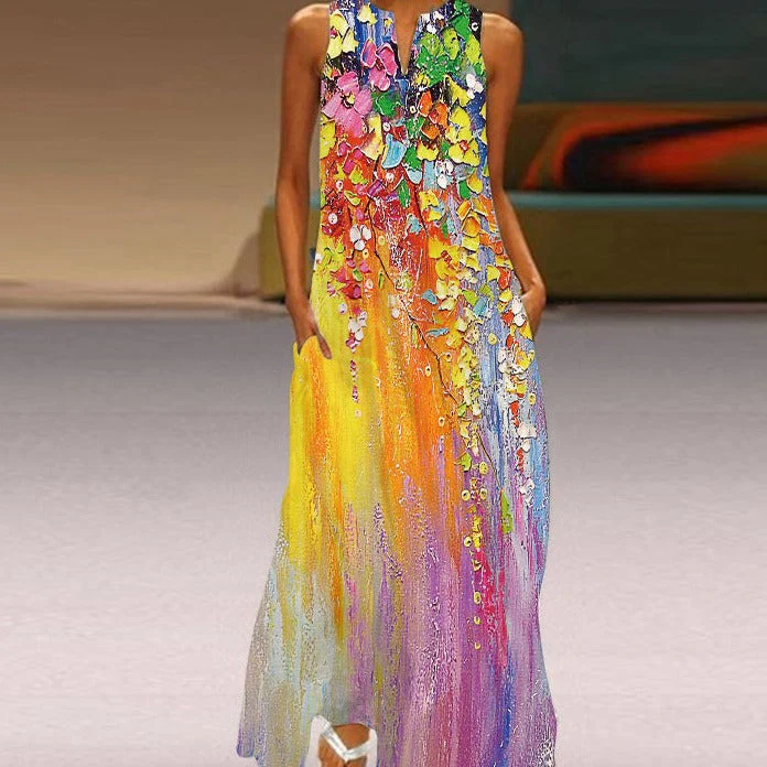 Luz María® | Florales Summer Maxi Dress - Image 8