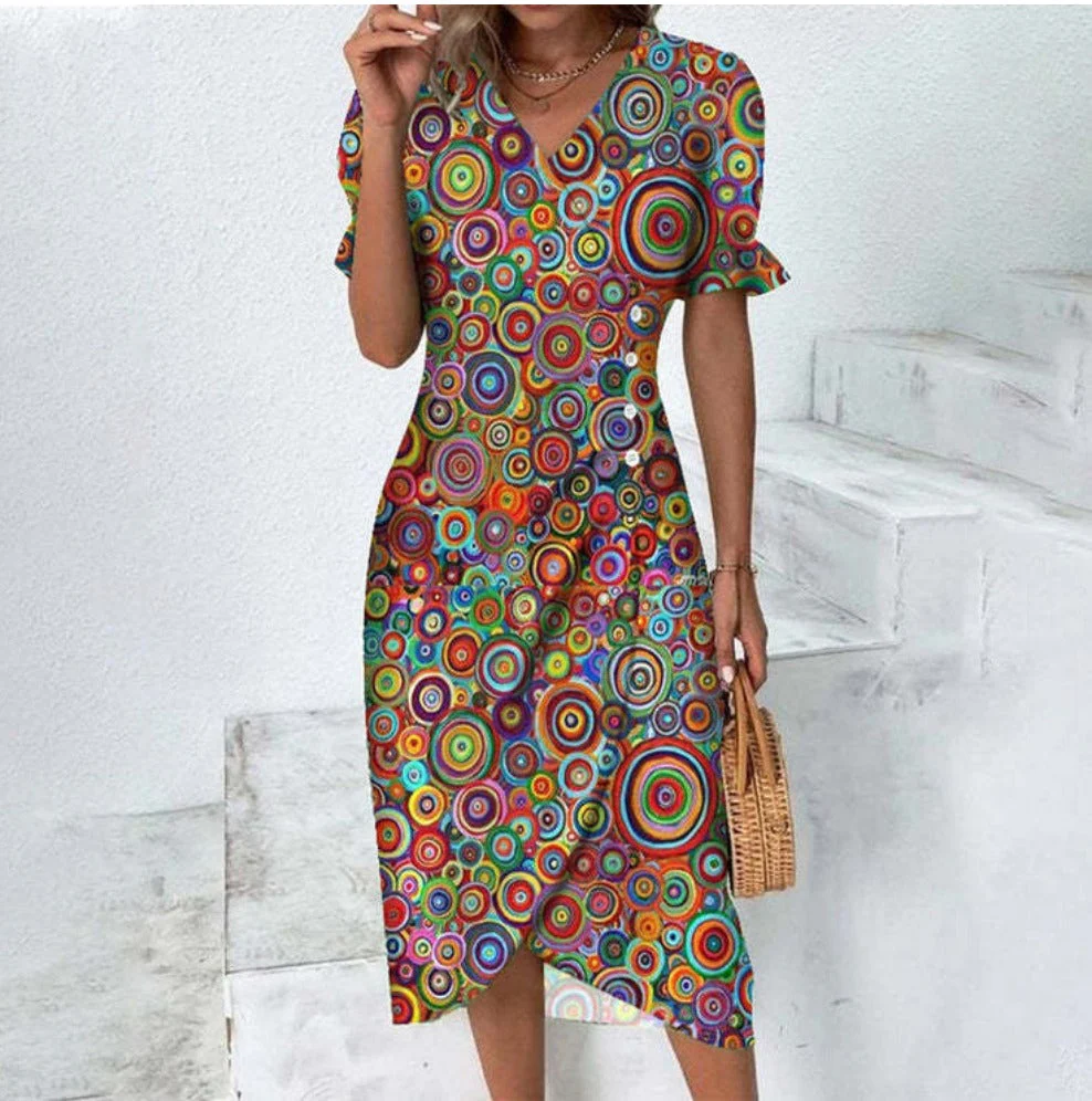Lydia® | Fine Dress With Buttons - Image 13