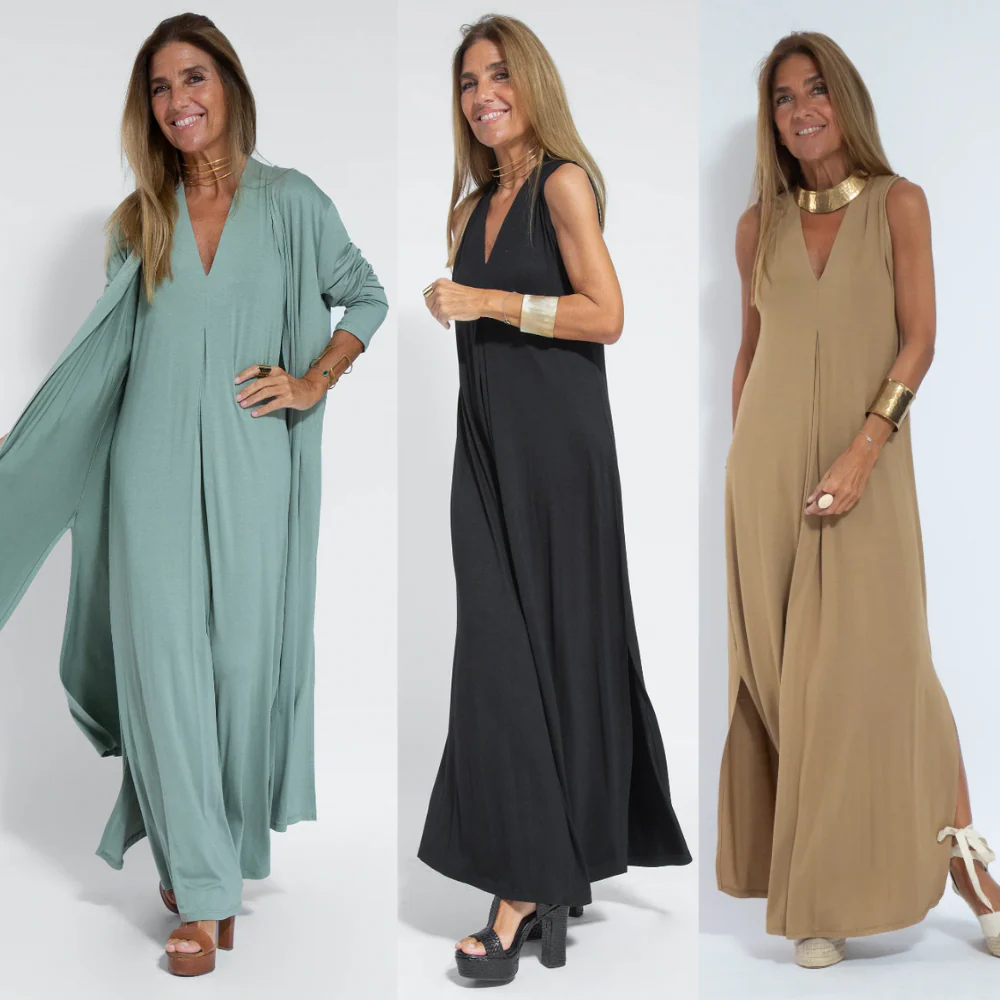 Mabel® | Long Slimming Dress And Vest Set - Image 14