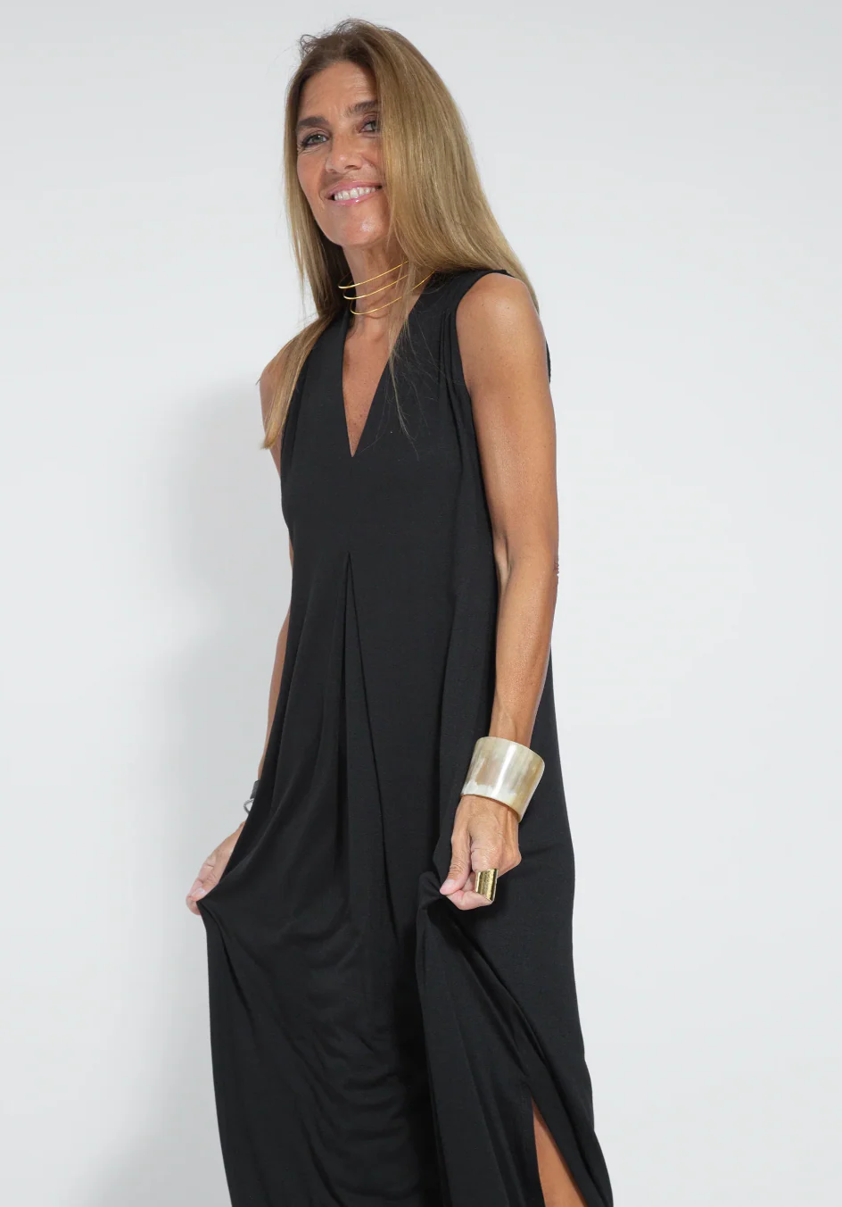 Mabel® | Long Slimming Dress And Vest Set - Image 3