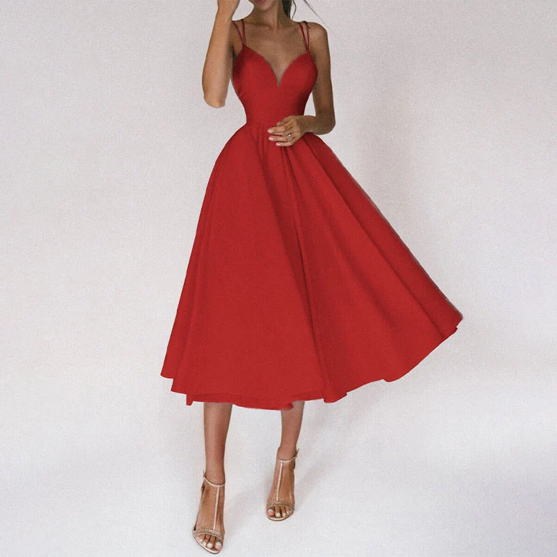 Macarena® | Elegant Dress With V-Neck And Straps - Image 4