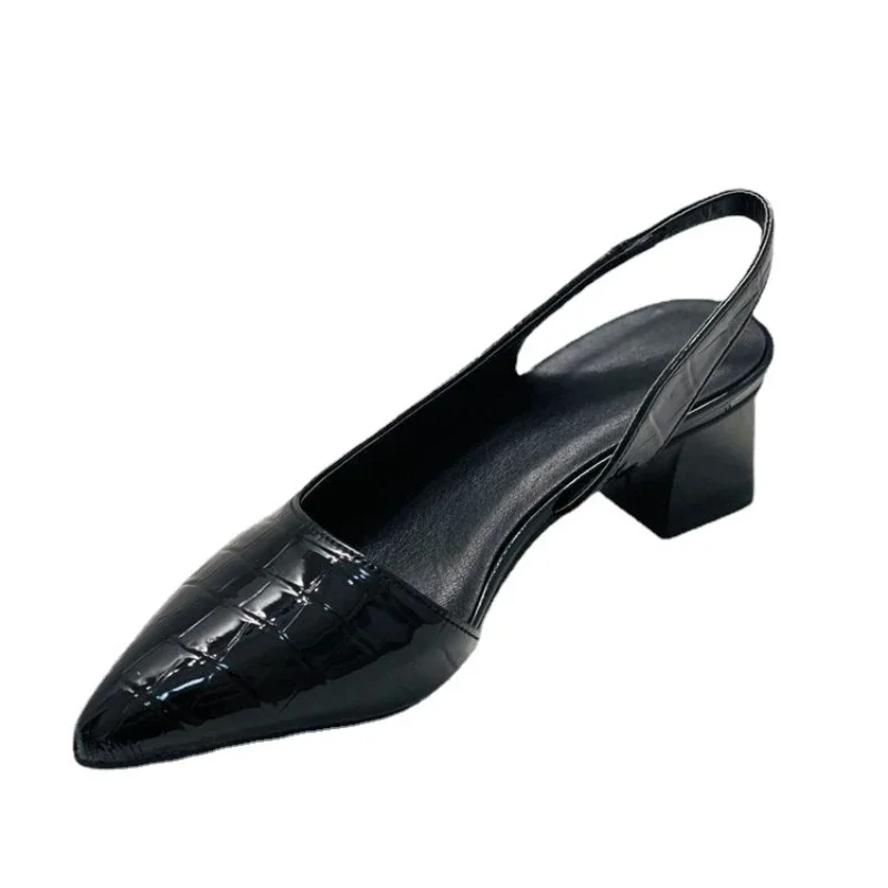Magda® | Orthopedic Women'S Pumps With Block Heel And Crocodile Pattern - Image 5