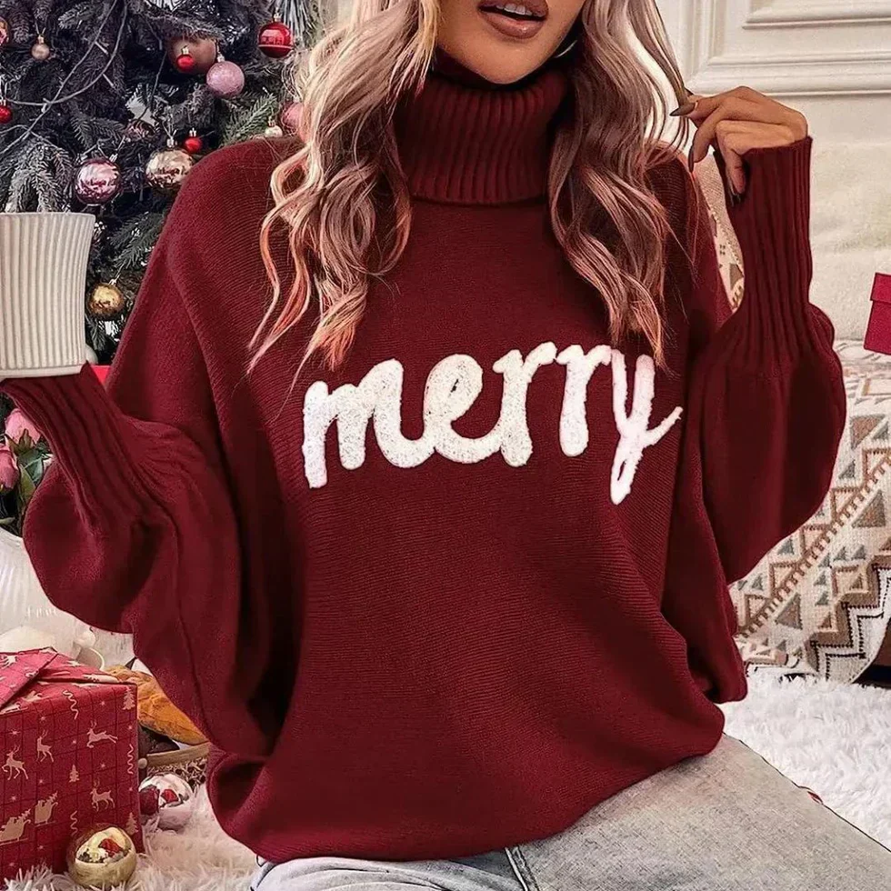 Maite | Cozy and festive turtleneck sweater for women - Image 4
