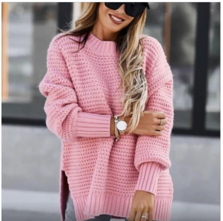 Maite | Women's knitted sweater with long sleeves - Image 6