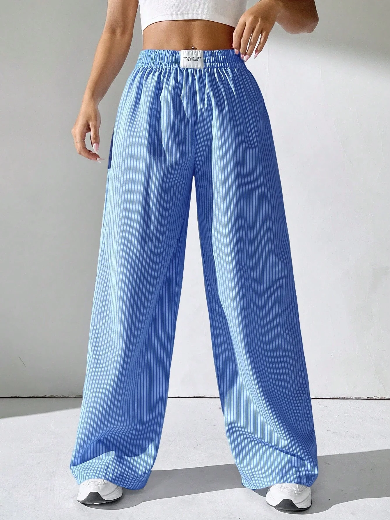 Malena® | STRIPED FABRIC TROUSERS - Image 12