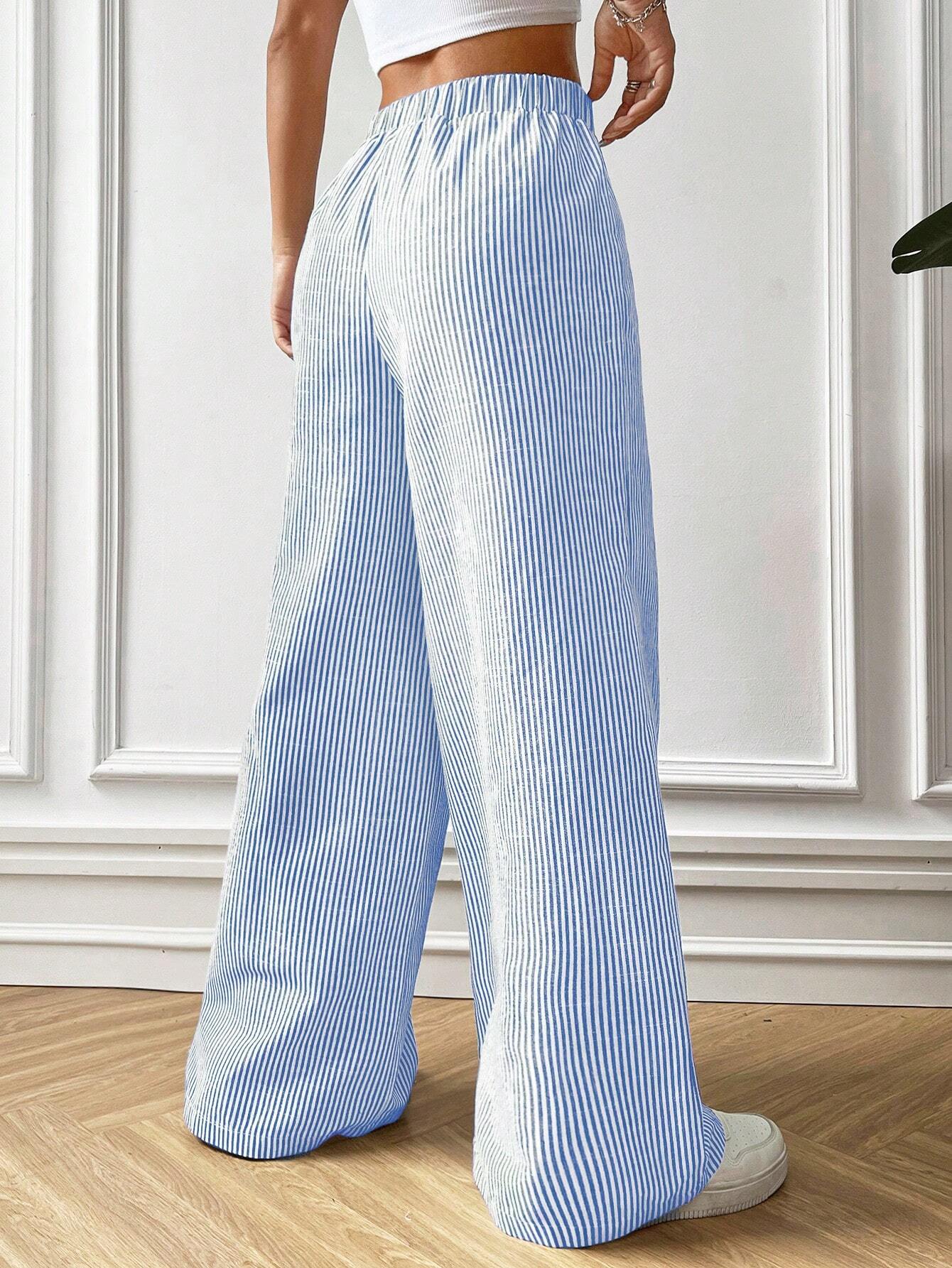 Malena® | STRIPED FABRIC TROUSERS - Image 7