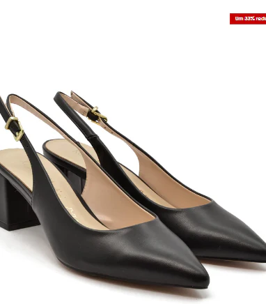 Malena® | Stylish Black Shoes With Black Strap - Image 4