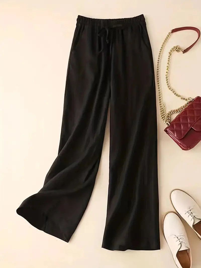 Mallory® | Elegant Straight Linen Pants