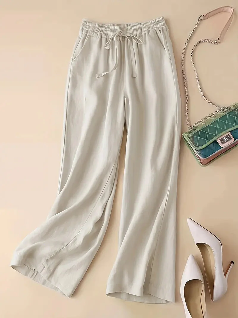Mallory® | Elegant Straight Linen Pants - Image 4