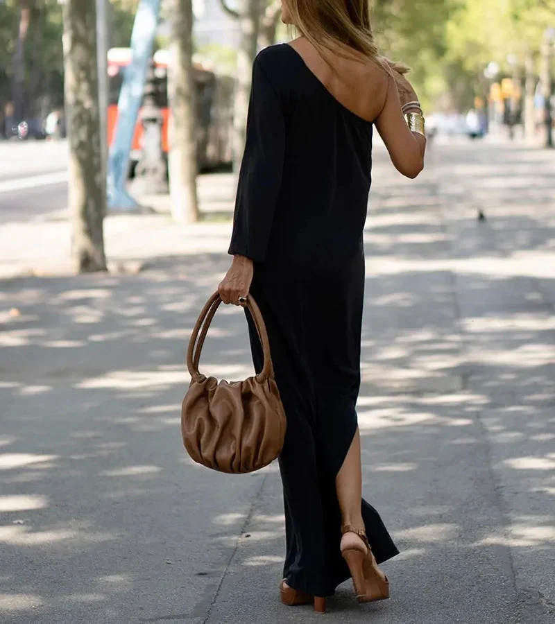 Mallory® | Elegantly Flowy One-Shoulder Dress