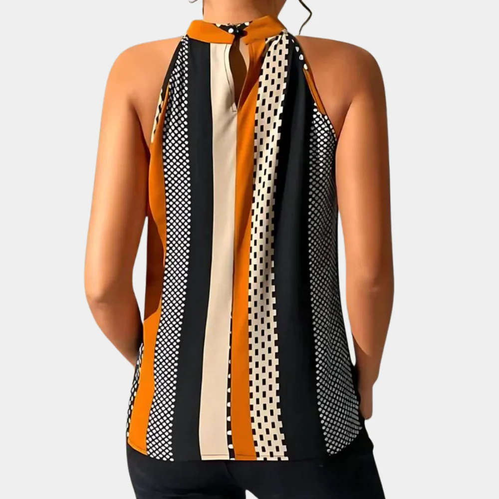 Manuela® | Elegant Sleeveless Top with V-Hal Femmes - Image 2