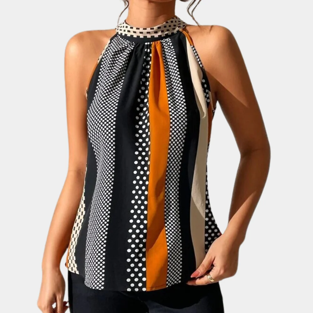 Manuela® | Elegant Sleeveless Top with V-Hal Femmes - Image 5