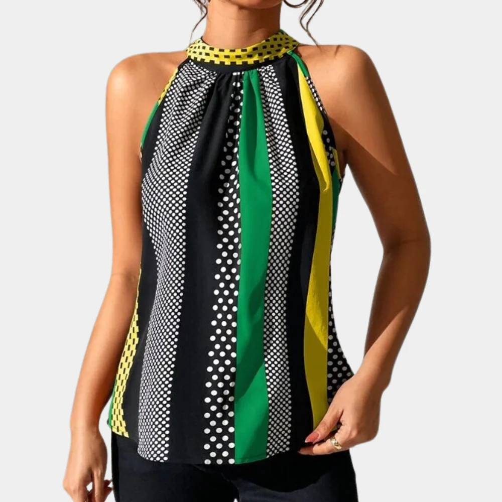 Manuela® | Elegant Sleeveless Top with V-Hal Femmes - Image 6