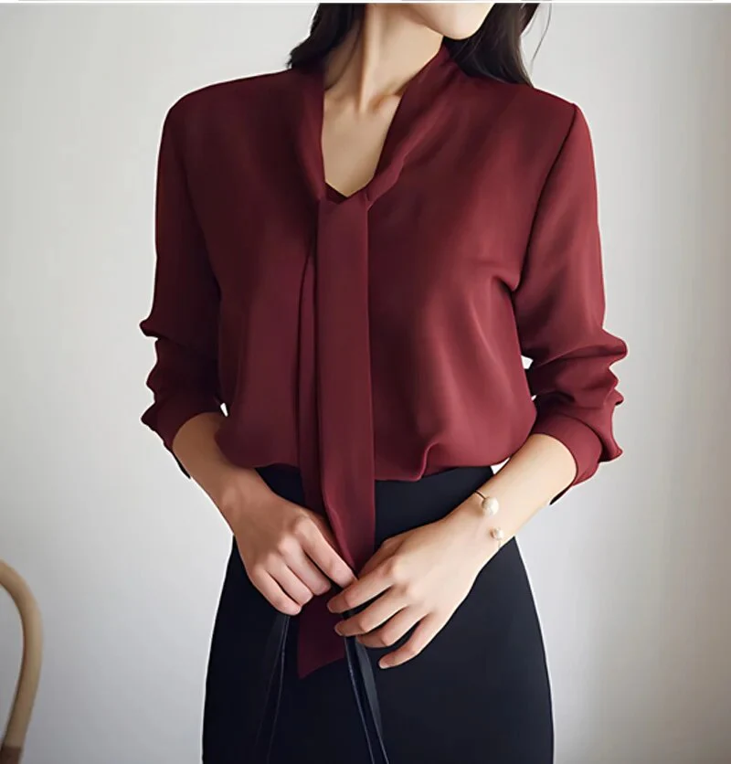 Manuela® | Long Sleeve Tie Bow - Image 5