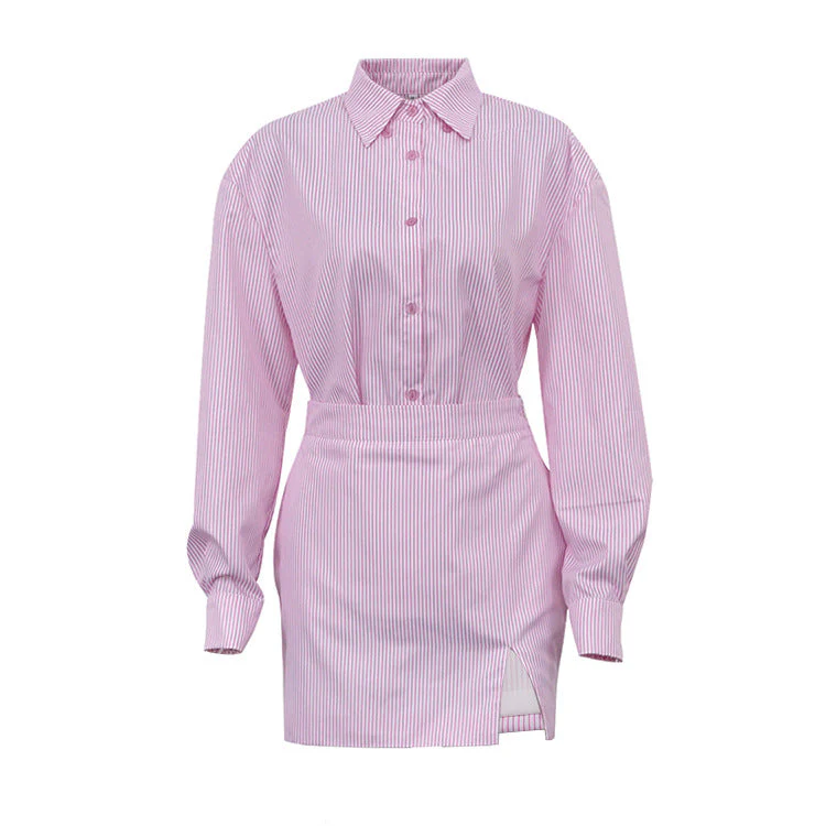 Manuela® | Women'S Blouse Dress With Asymmetric Hem And Long Sleeves - Image 5