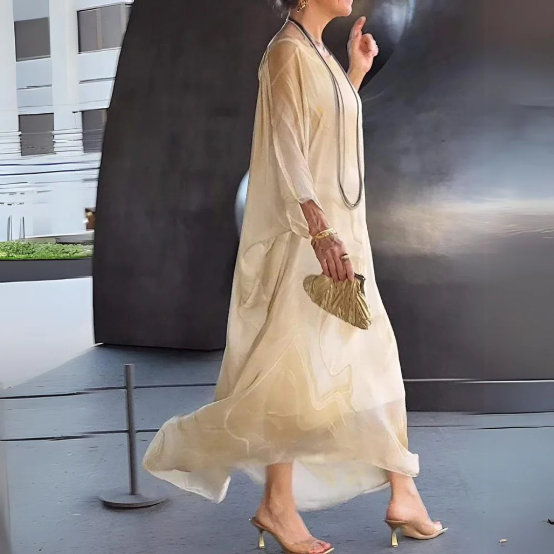 Marcia® | Elegant Silk Chiffon Dress - Image 4