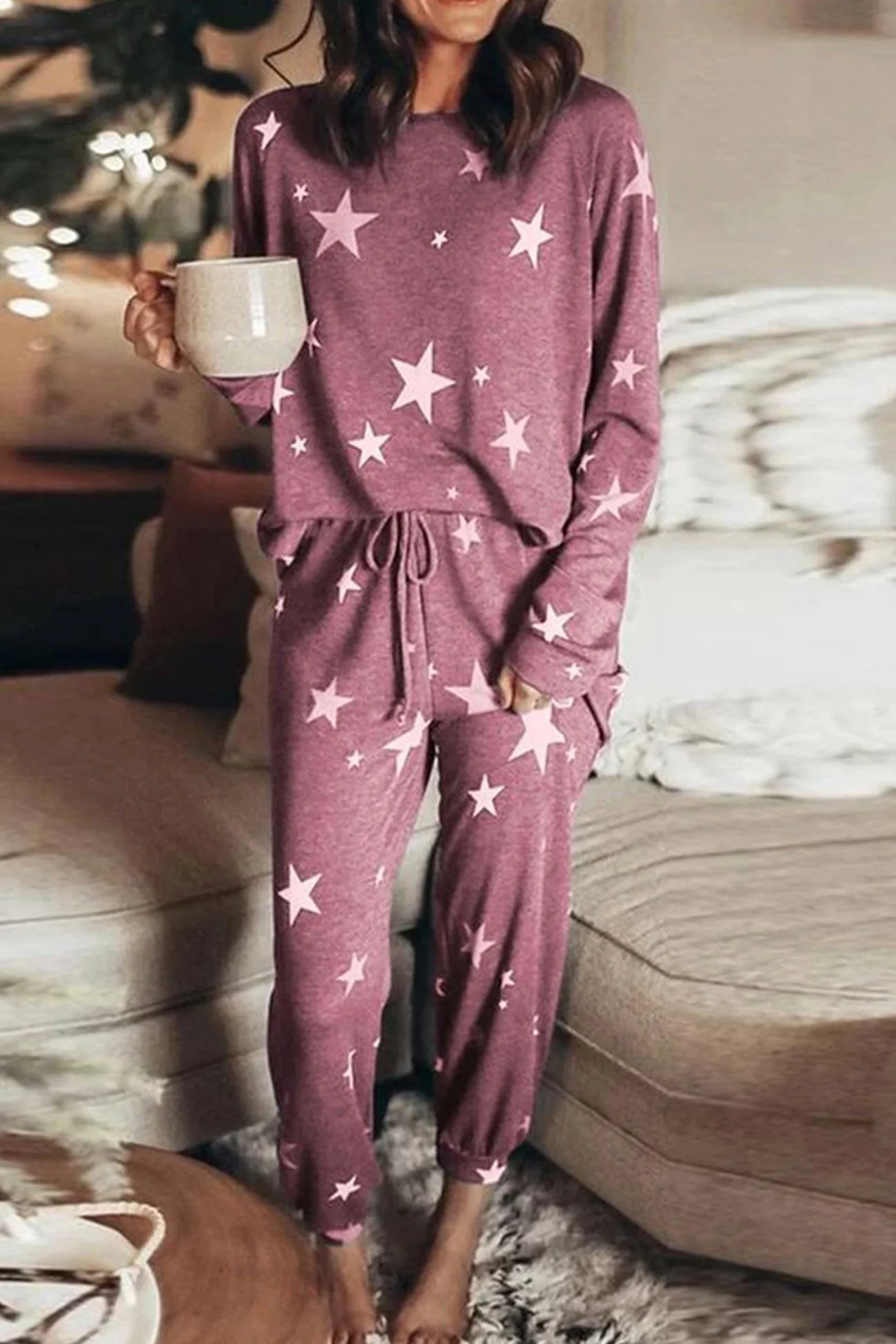 Mareike | Pentagram print sweater set - Image 2