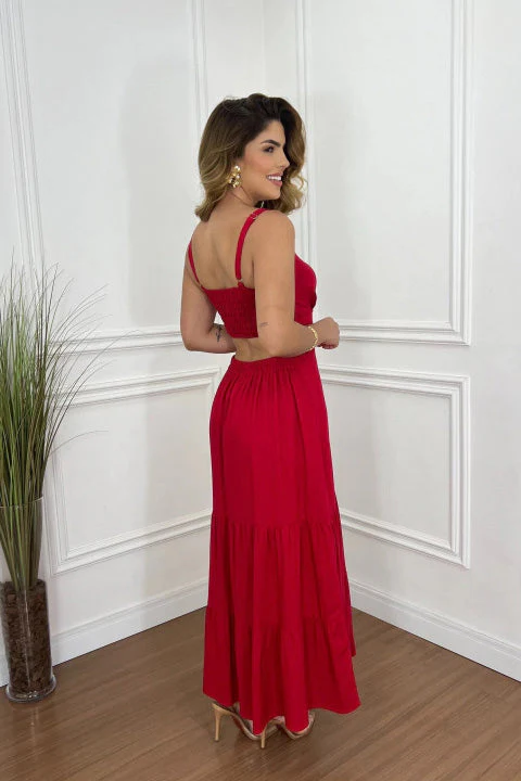 Margarita® | Trendy, Versatile Solid-Colored Midi Dress With Spaghetti Straps