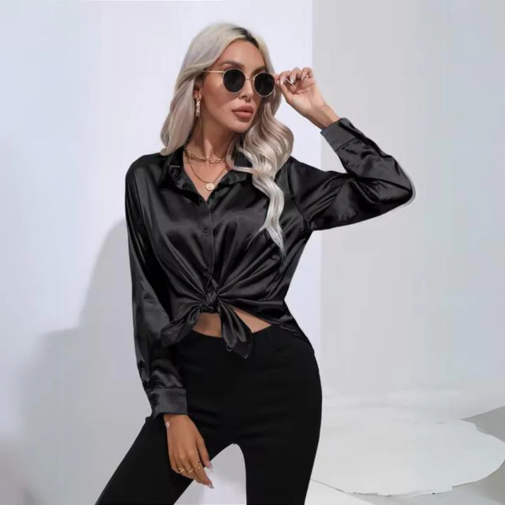 Margot | Elegant office long sleeve shirt - Image 5