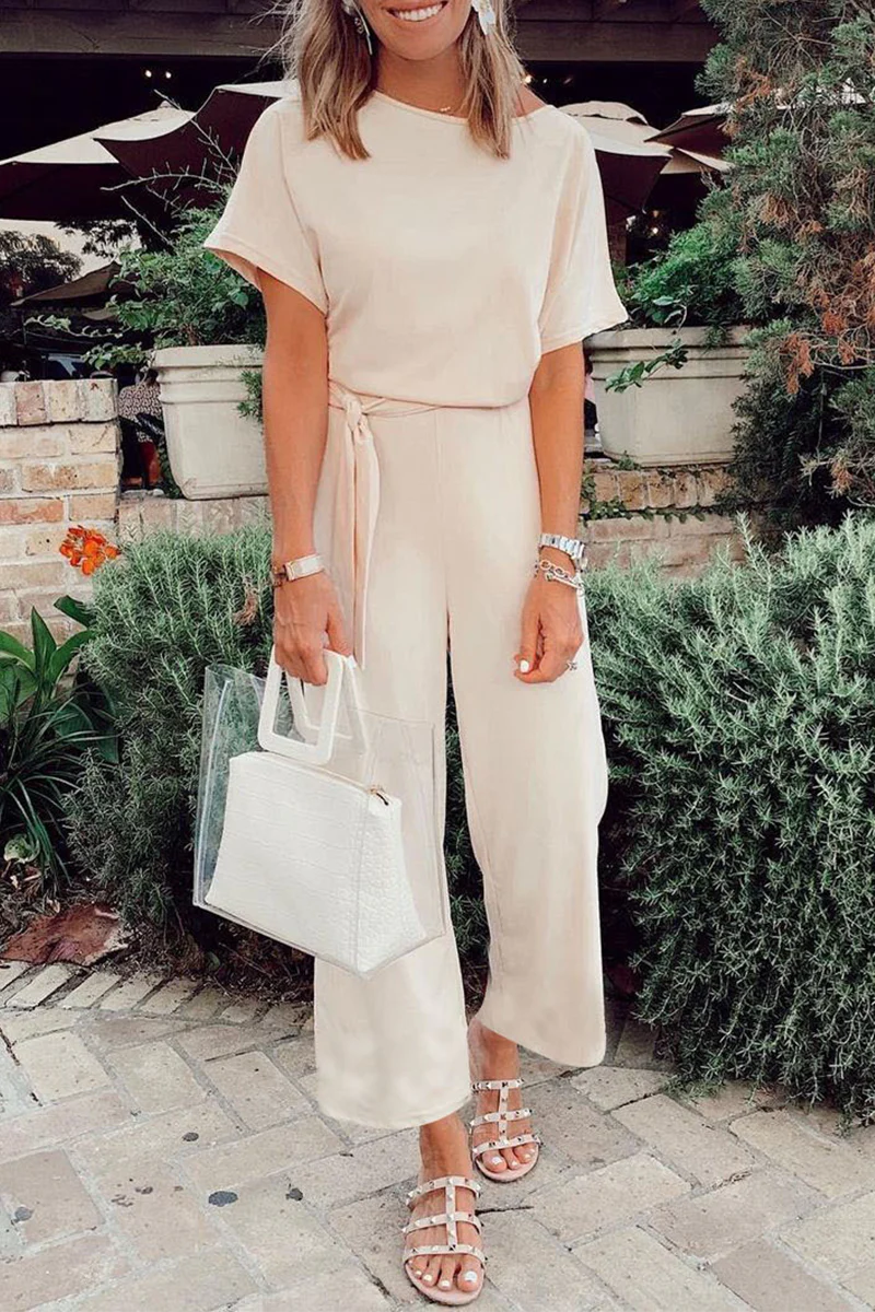 Maria Elena | Casual, loose overalls with fixed frenulum and O-neck - Image 2