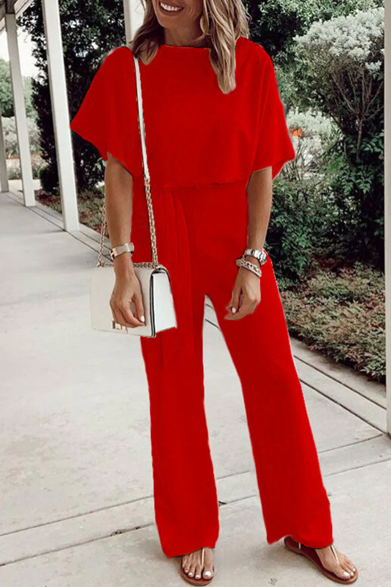 Maria Elena | Casual, loose overalls with fixed frenulum and O-neck - Image 5