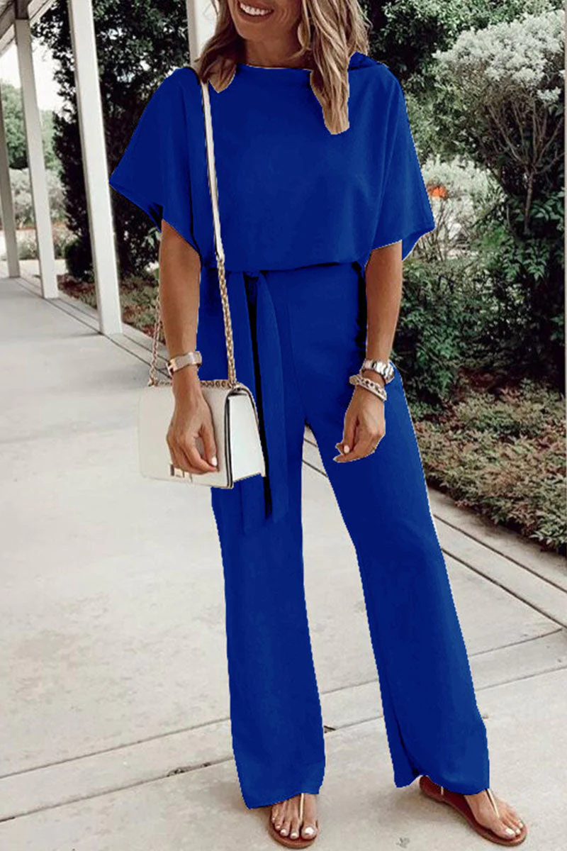 Maria Elena | Casual, loose overalls with fixed frenulum and O-neck - Image 7