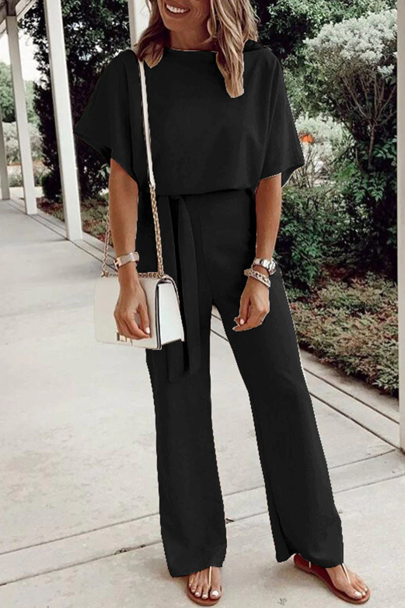 Maria Elena | Casual, loose overalls with fixed frenulum and O-neck - Image 8