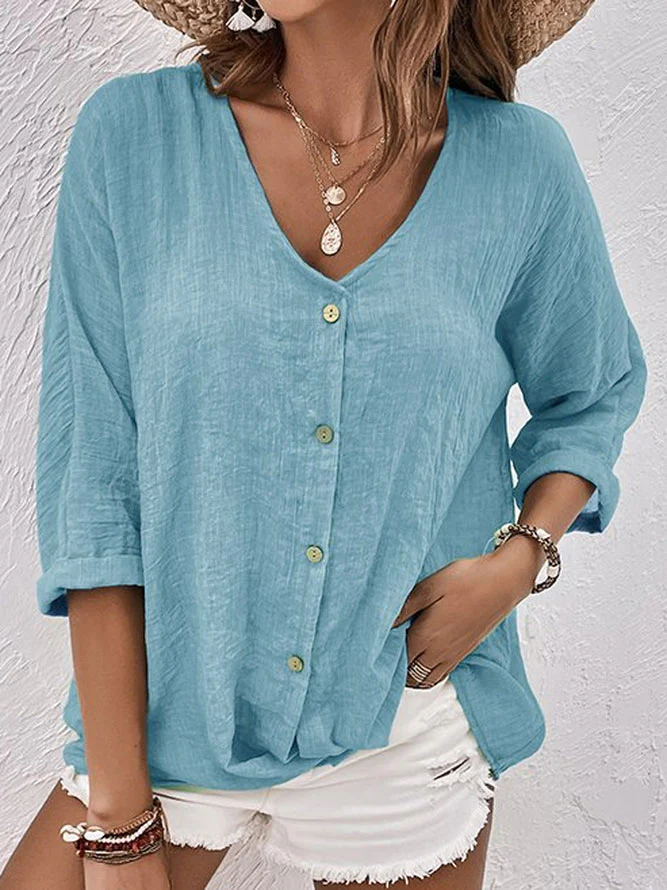 Maria Fernanda® | Chemise in lin aérée with buttons