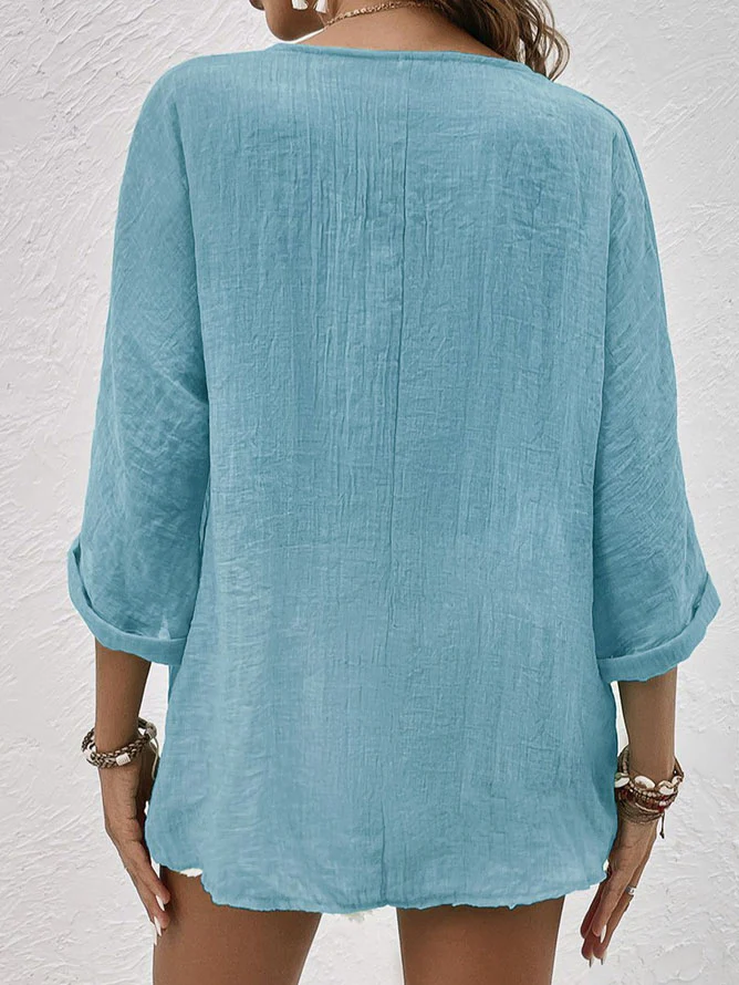 Maria Fernanda® | Chemise in lin aérée with buttons - Image 2