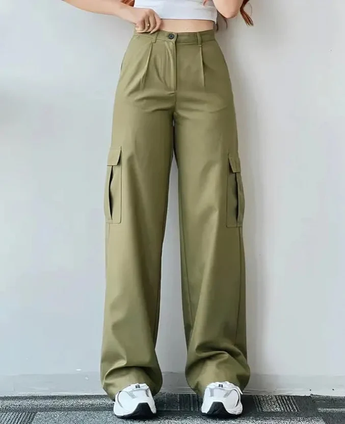 María José® | Cargo Pants For Women With High Waist And Wide Legs - Image 3