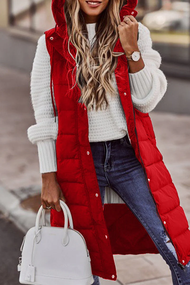 Maria José | Casual street vests with stand-up collar and plain zipper - Image 3