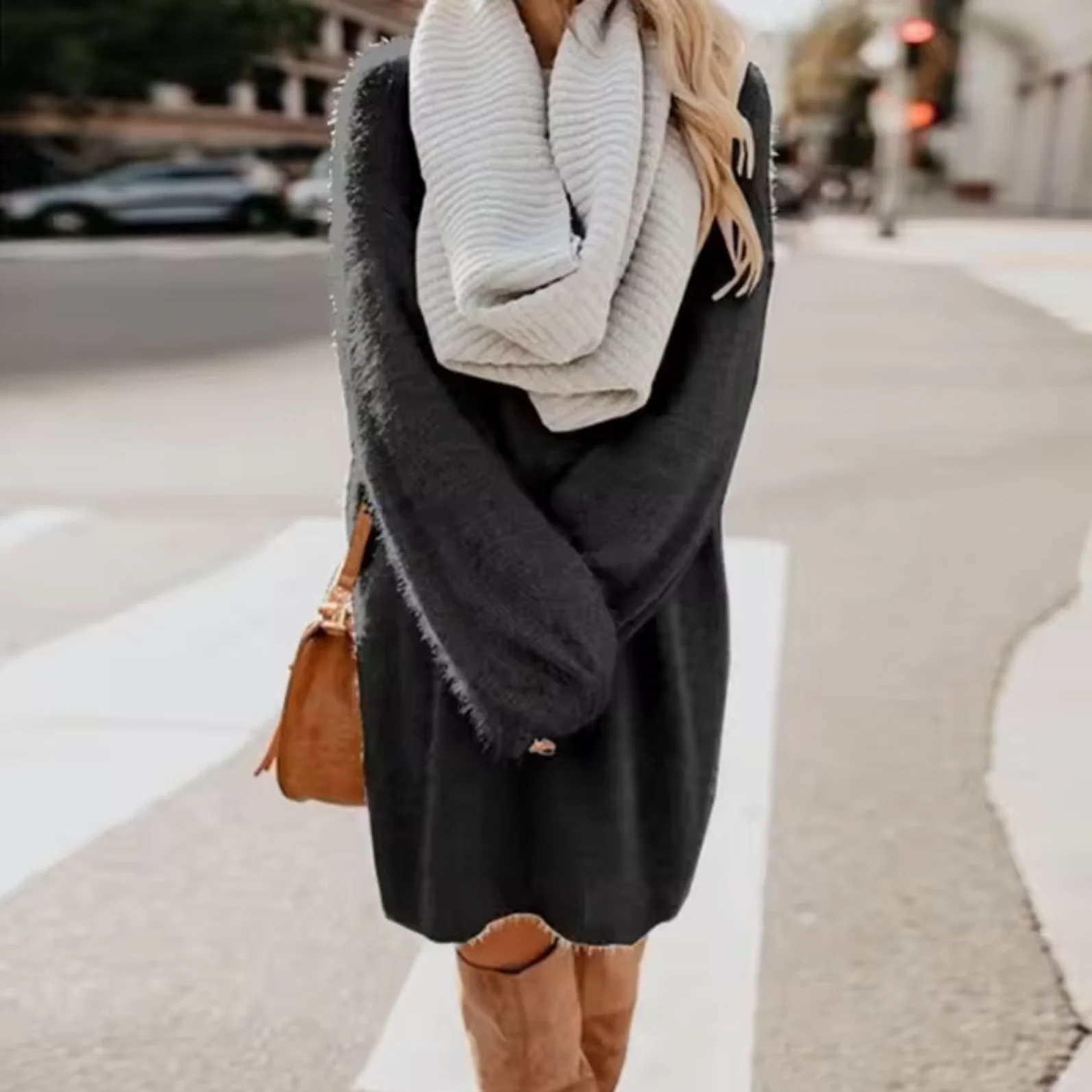 Maria José | Cotton knit sweater dress