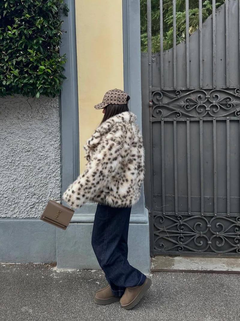 Maria José | Leopard print leather jacket - Image 4