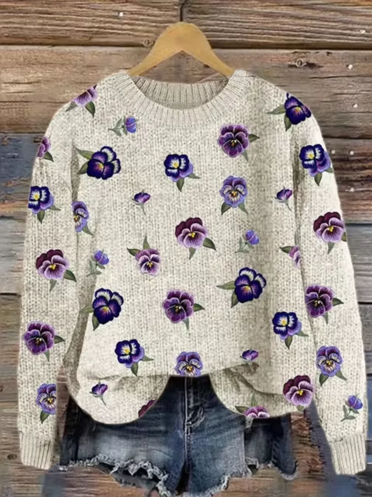 Maria José | Printed knit sweater - Image 2