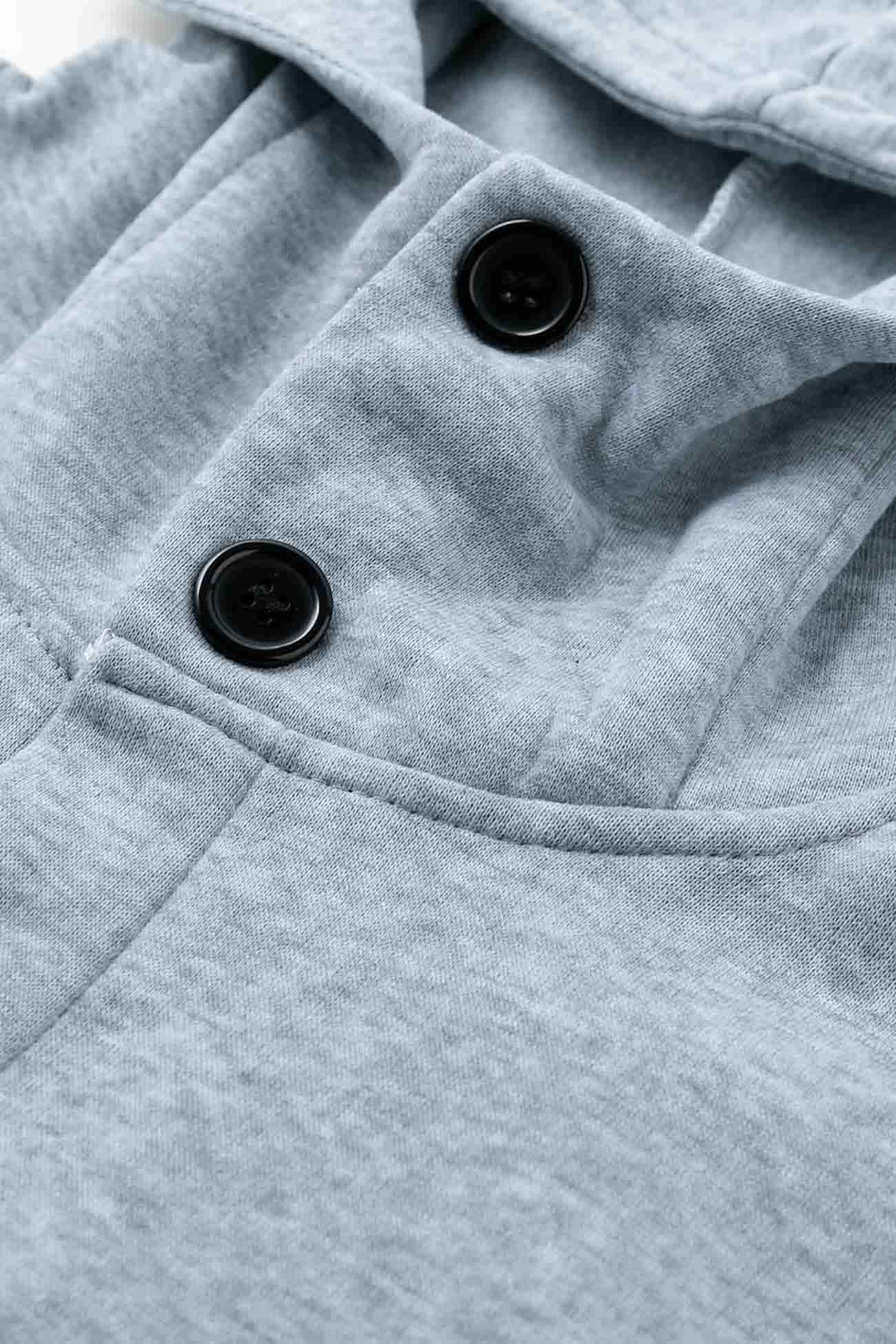 Mariana | Buttoned coat with hooded pocket - Image 5
