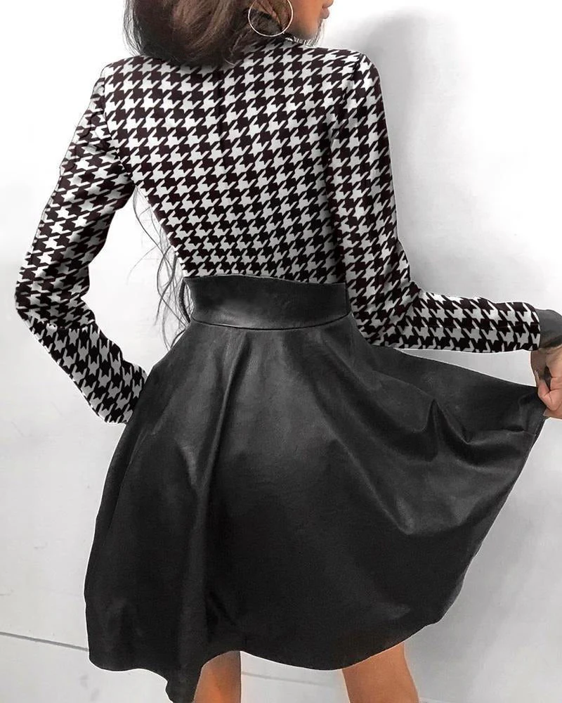 Mariana® | Leather Mini Dress With Zip Fastening - Image 6