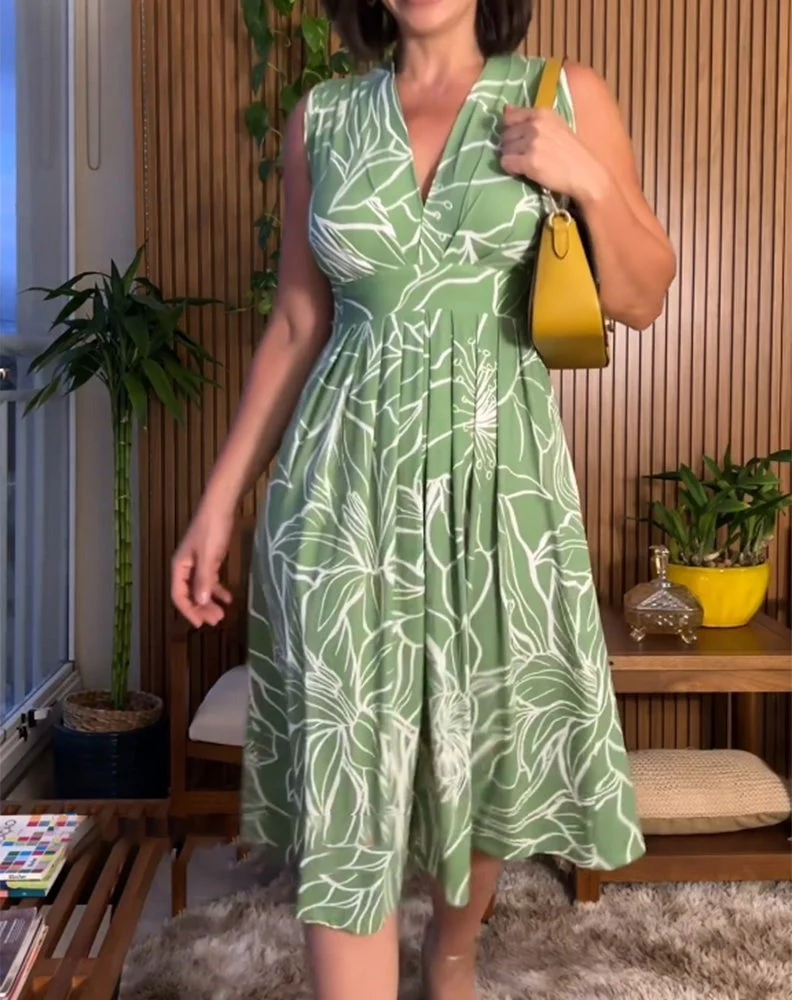Mariana® | Sleeveless Plus Size Waist Dress - Image 4