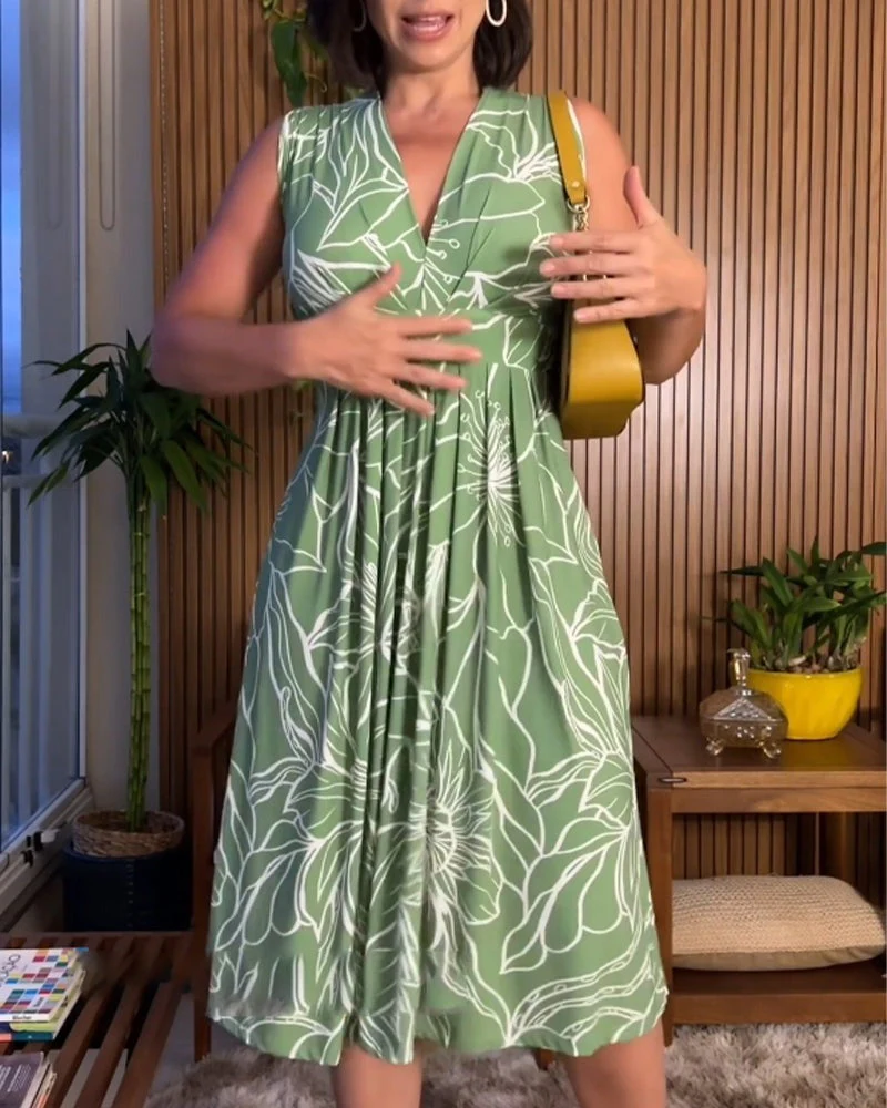 Mariana® | Sleeveless Plus Size Waist Dress - Image 5