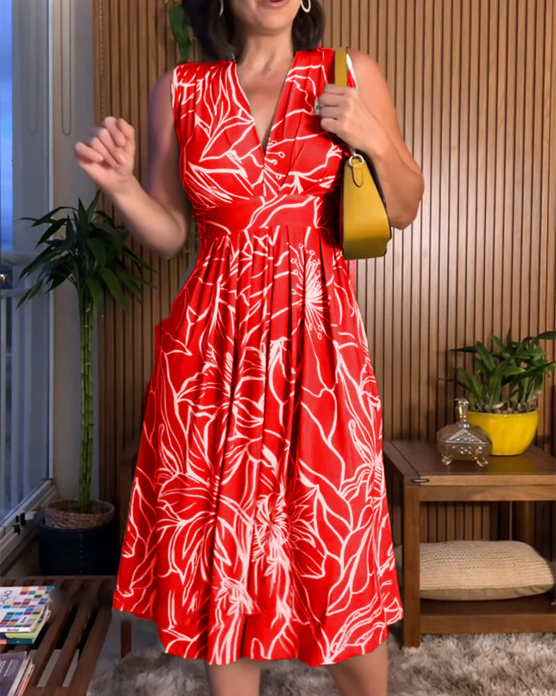 Mariana® | Sleeveless Plus Size Waist Dress - Image 9