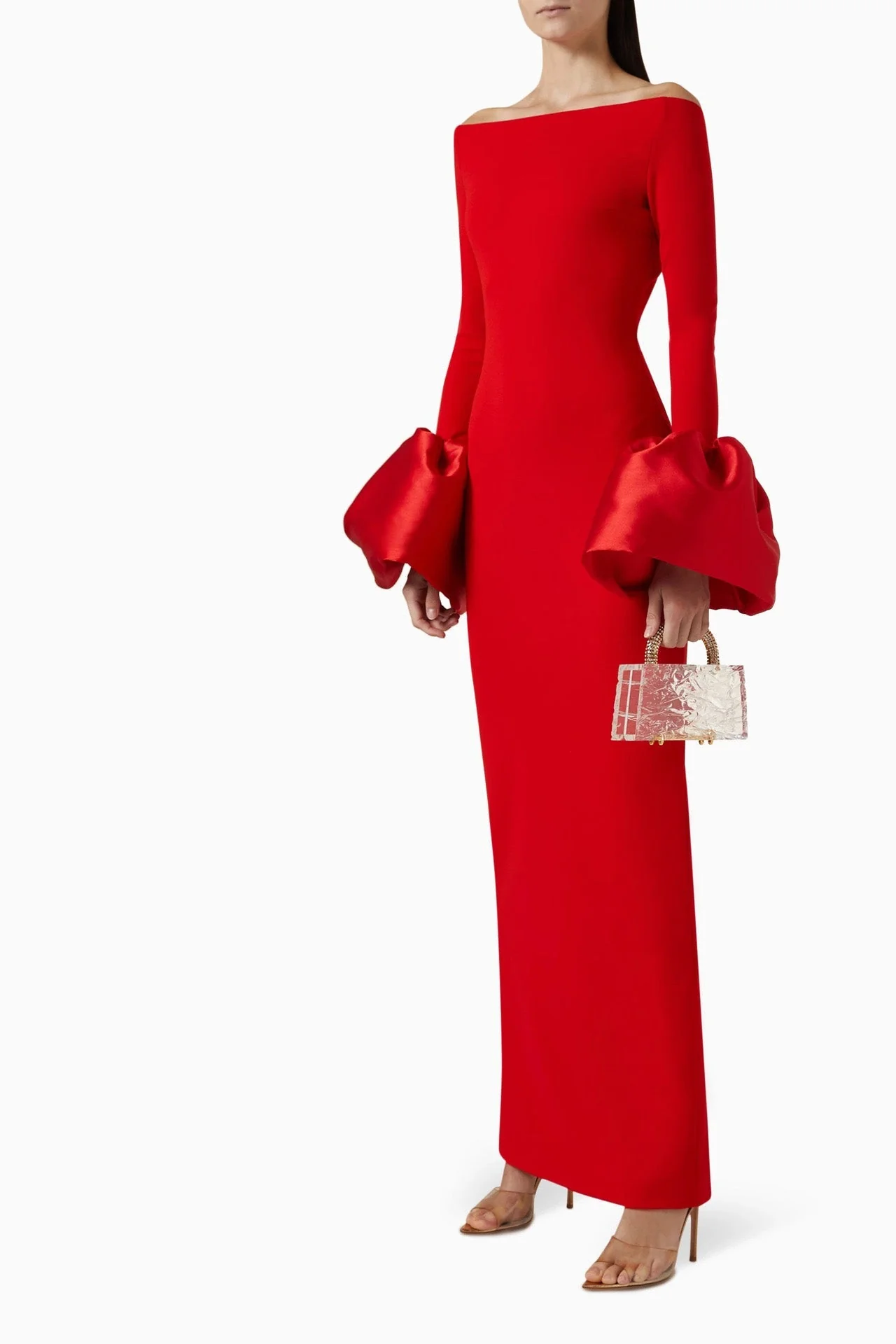 Mariana® | Solid-Colored Lantern-Sleeve Dress - Image 5