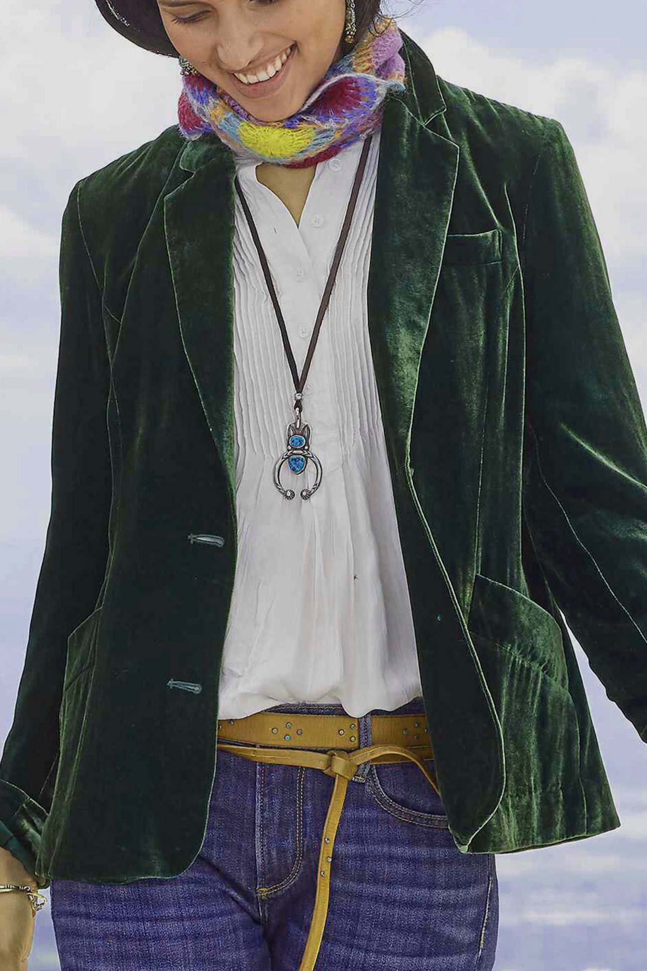 Mariana | Velvet blazer crop coat - Image 5