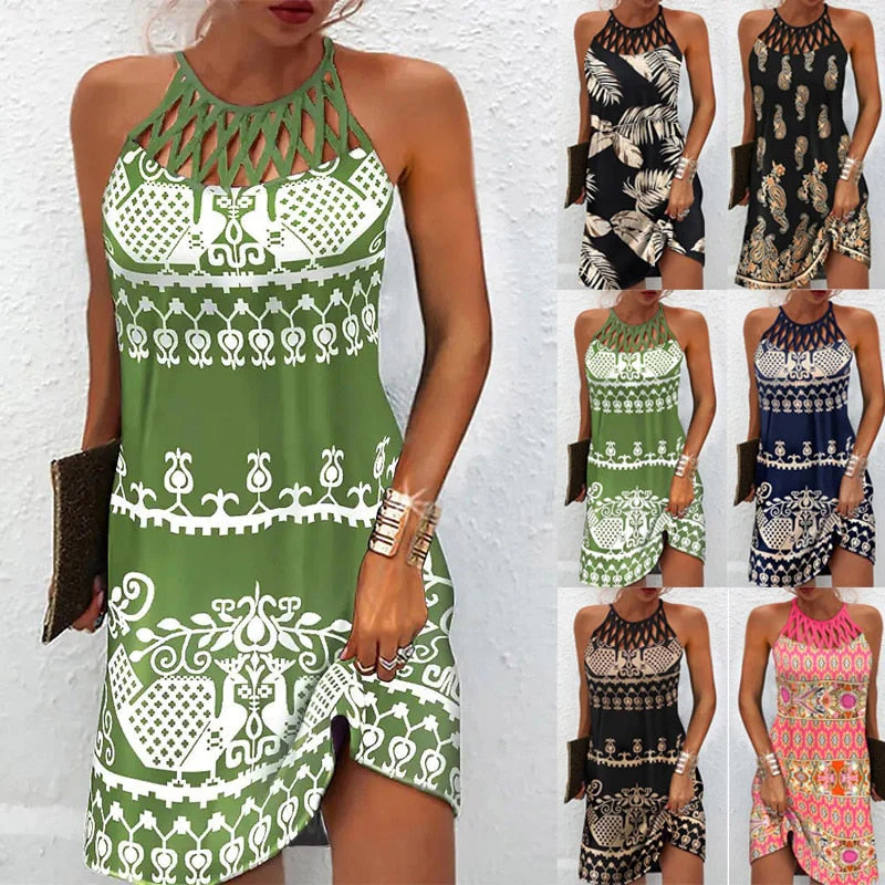 Marianela® | Printed Dress With Halters - Image 2