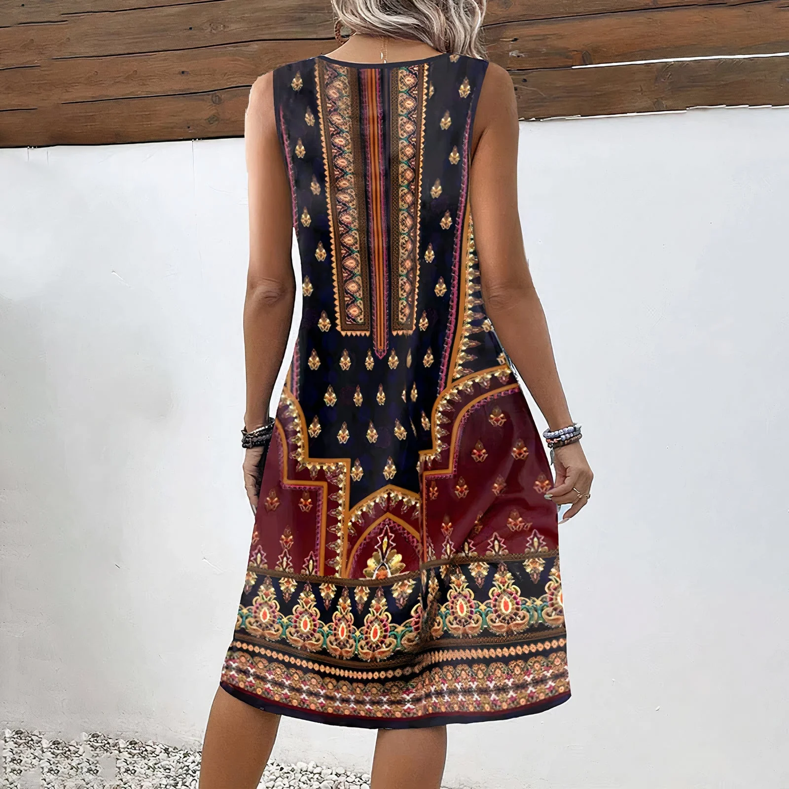 Maribel® | Sleeveless Boho Dress - Image 2